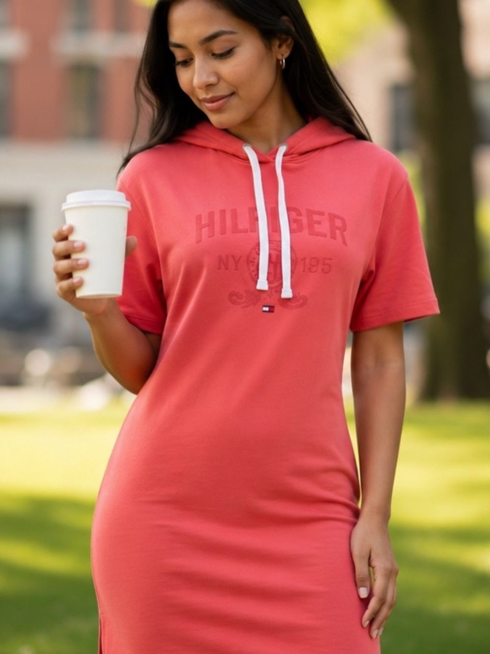 Tommy Hilfiger Pink Sport Hoodie Tee
